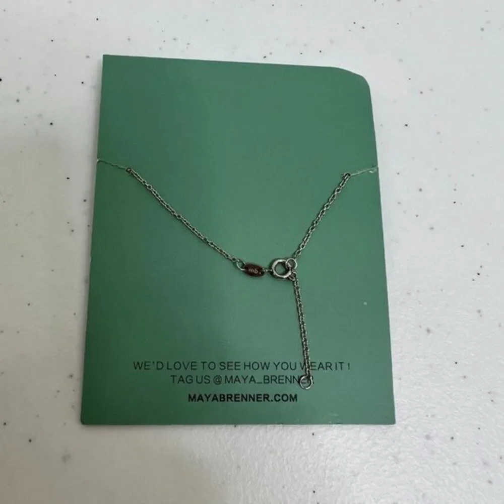 Maya Brenner Love Bracelet Chain Silver Tone Thin Dainty Minimalist Los Angeles‎